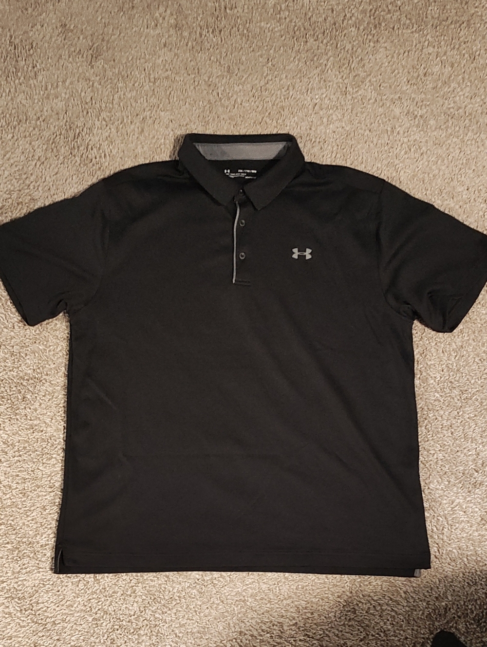 Under Armour Black Men's Polo with Subtle Logo